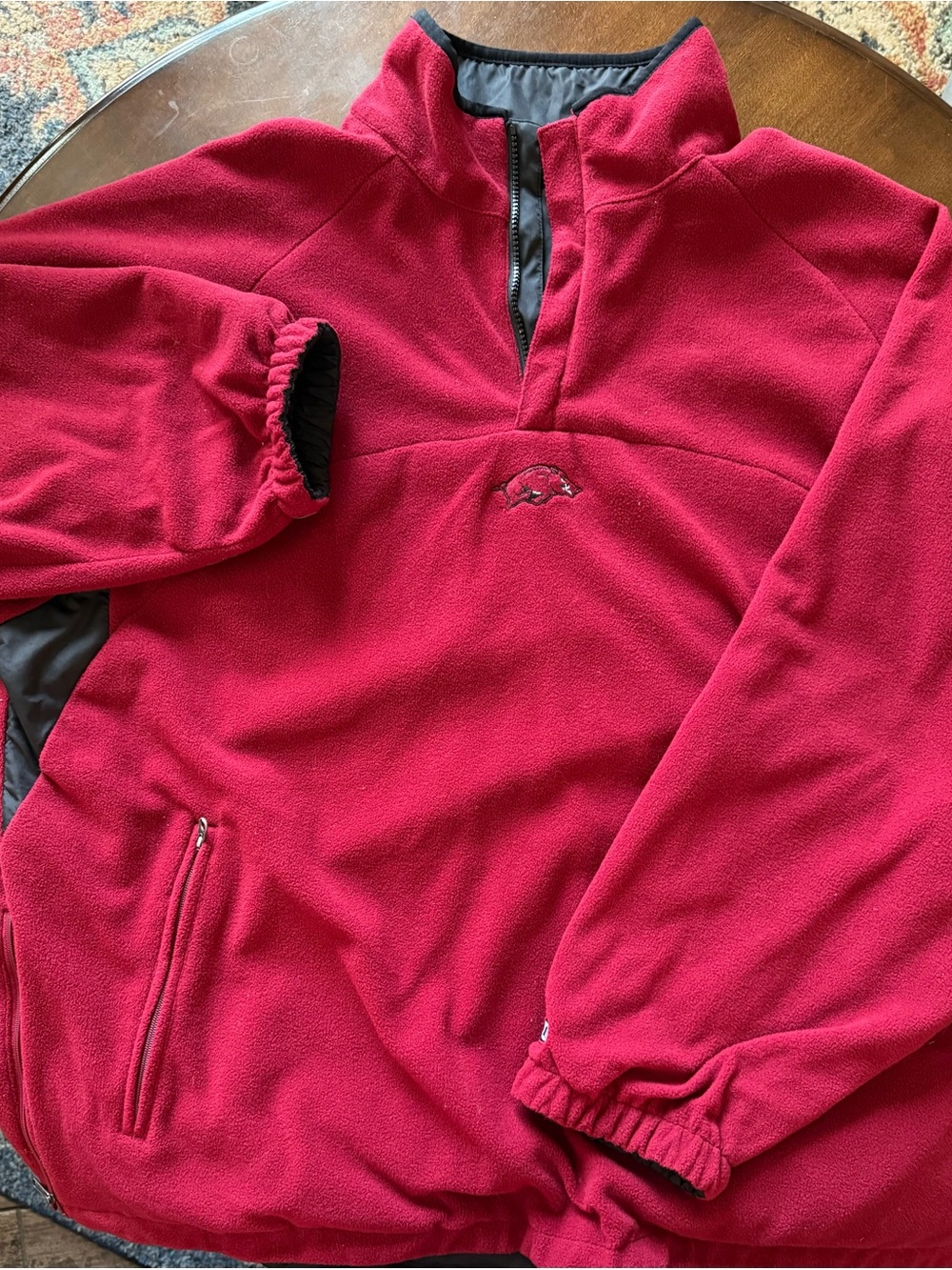 Arkansas Razorbacks Pro Player Reversible Pullover Jacket - Picture 2 of 3